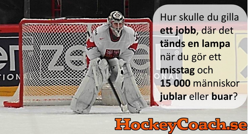 Jobbannons för hockeymålvakter