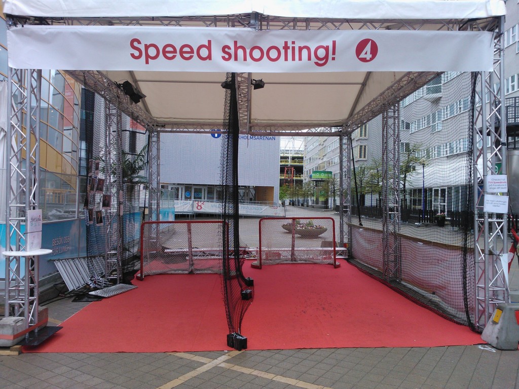 Speed Shooting Hockey during World Championships